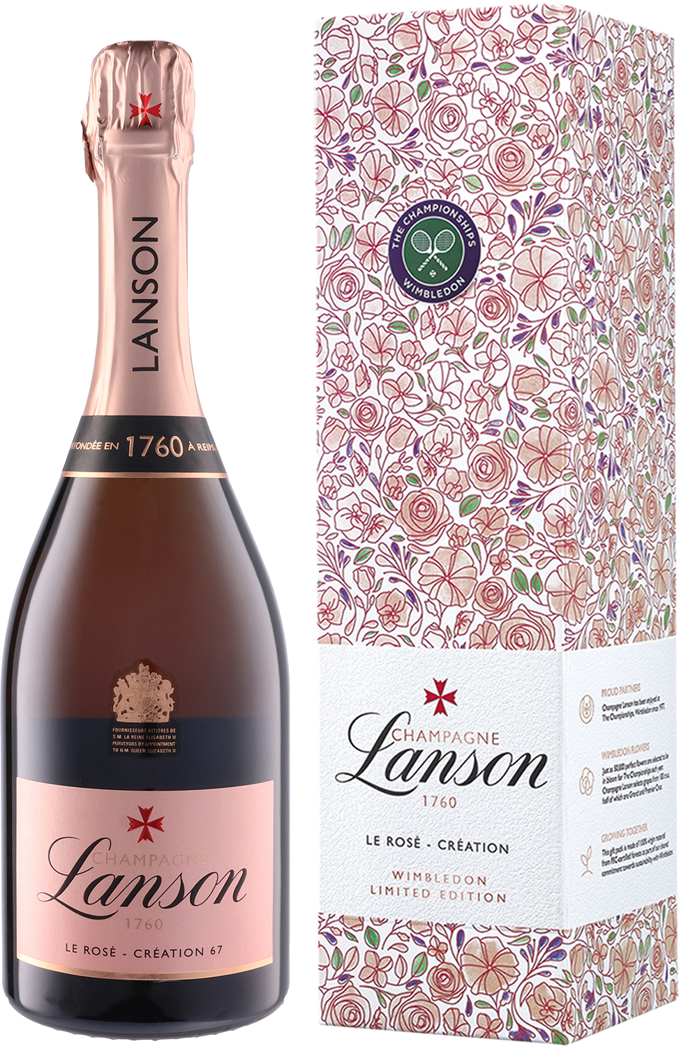 Lanson Le Black Label Brut ウィンブルドン限定 シャンパーニュ・ランソン「ブラック クリエイション」、「ロゼ