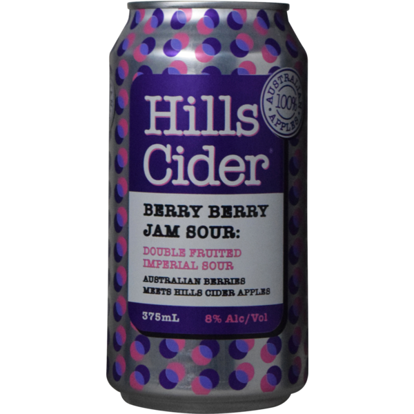 Hills Cider Berry Berry Jam Sour 375ml Can