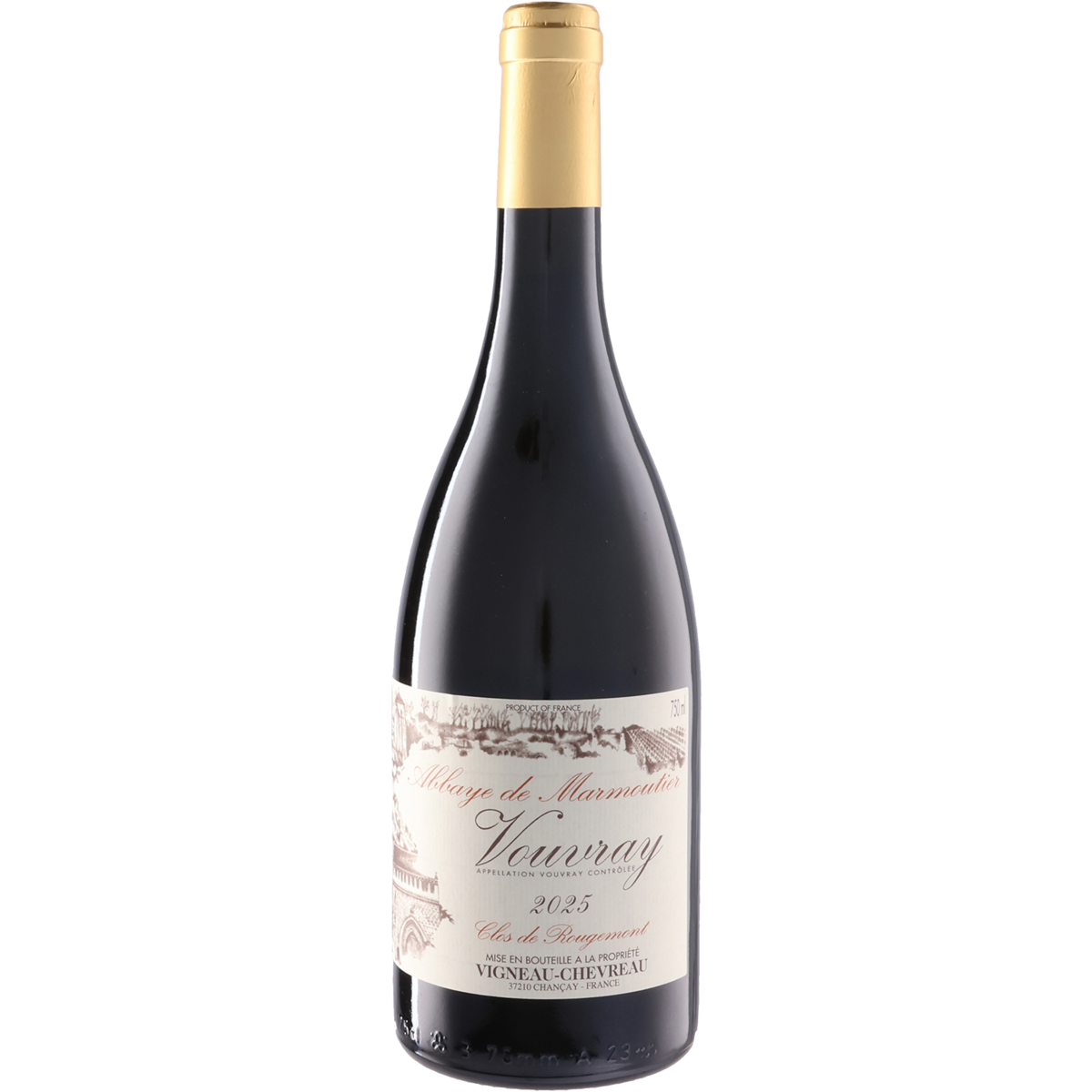 Vouvray Clos de Rougemont Abbaye de Marmoutier Sec