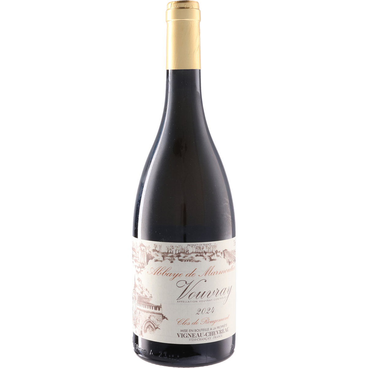 Vouvray Clos de Rougemont Abbaye de Marmoutier Sec