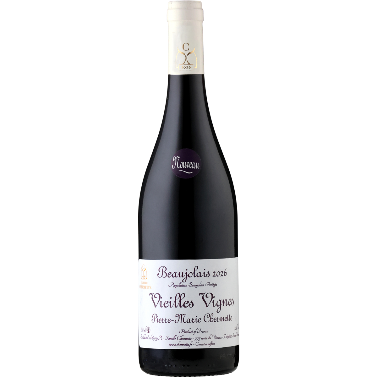 Beaujolais Nouveau Cuvee Vieilles Vignes Par Avion