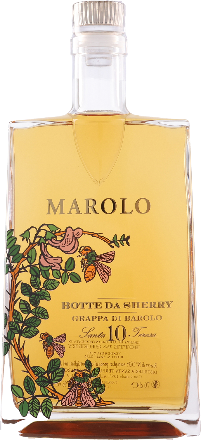 Grappa di Barolo 10 anni in botte da Sherry