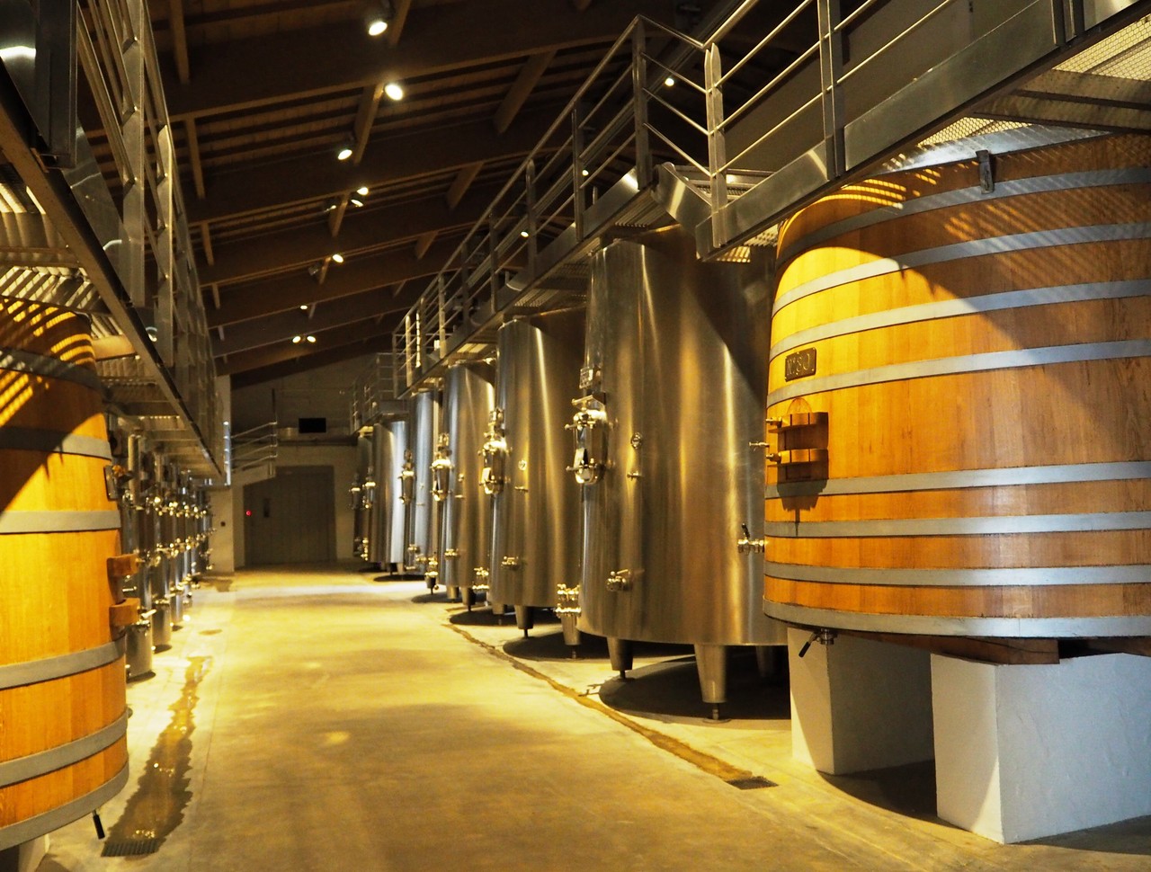 円錐台形の醗酵槽(ファーメンター）