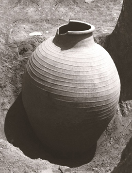 地中に埋められた古代のクヴェヴリ