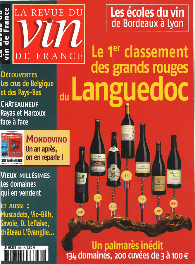 『ラ・レヴュ・デュ・ヴァン・ド・フランス誌』では「ラングドックの偉大な赤ワイン」の生産者に選ばれました！